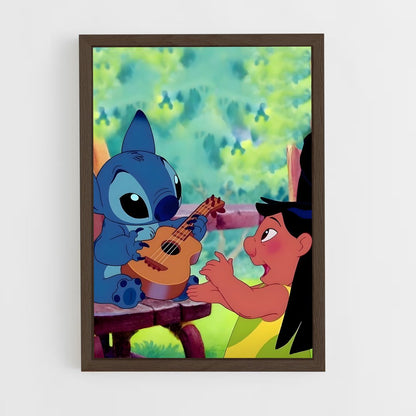 stitch-13 cadre Bois foncé