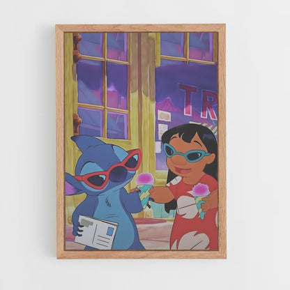 stitch-14 cadre Bois clair