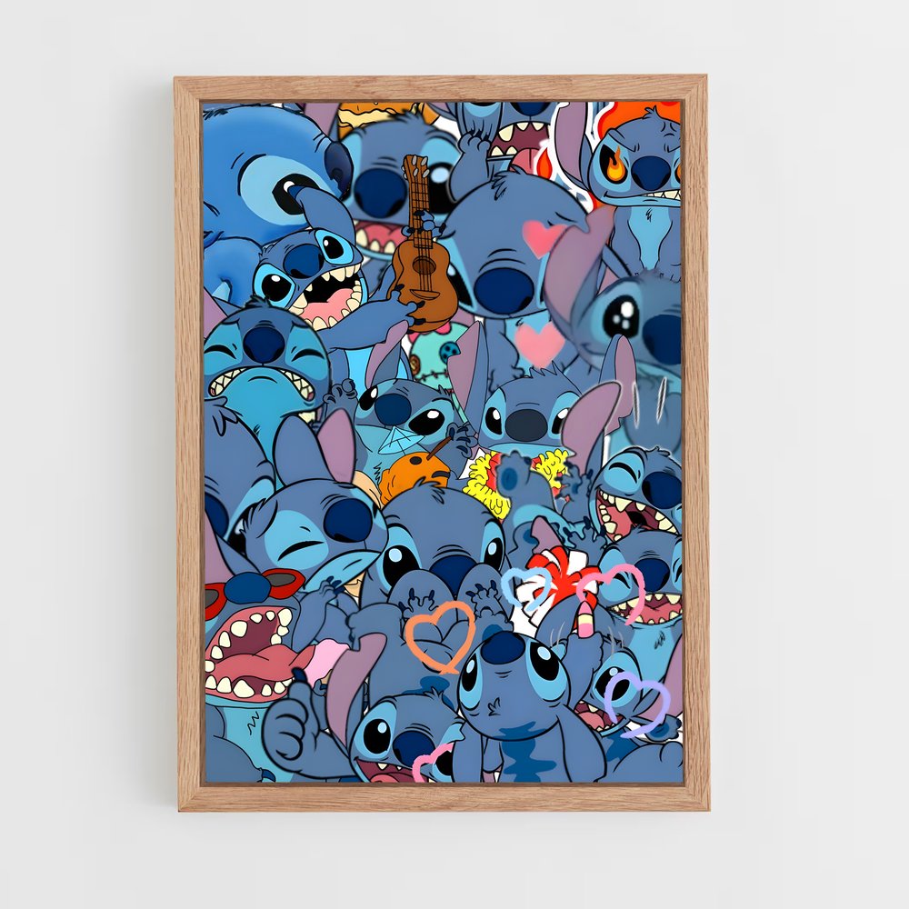 stitch-2 cadre Bois clair