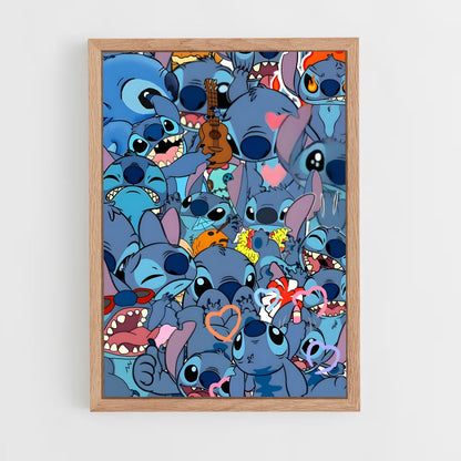 stitch-2 cadre Bois clair