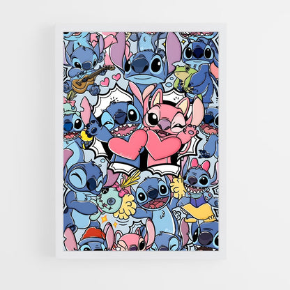 stitch-4 cadre Blanc