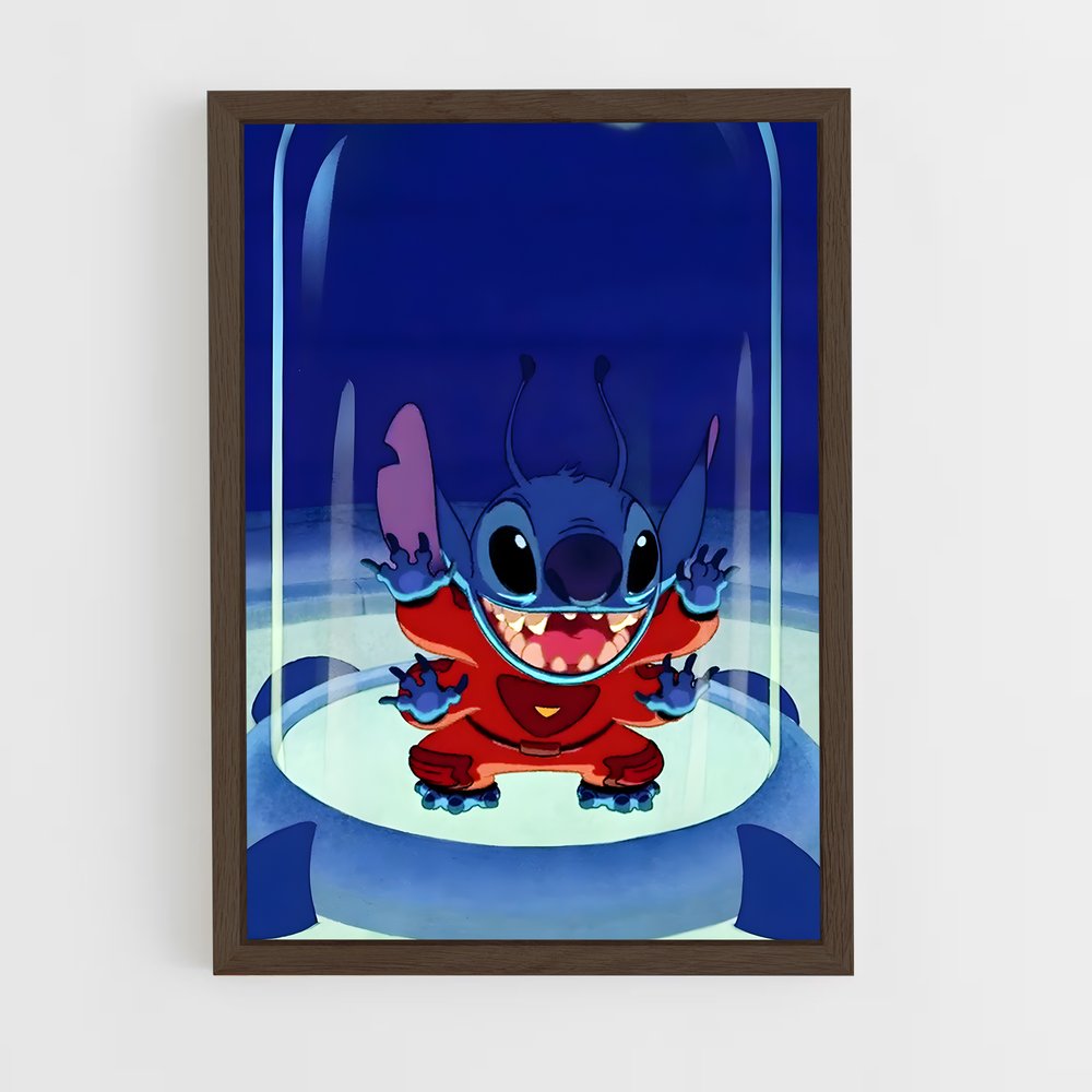 stitch-7 cadre Bois foncé