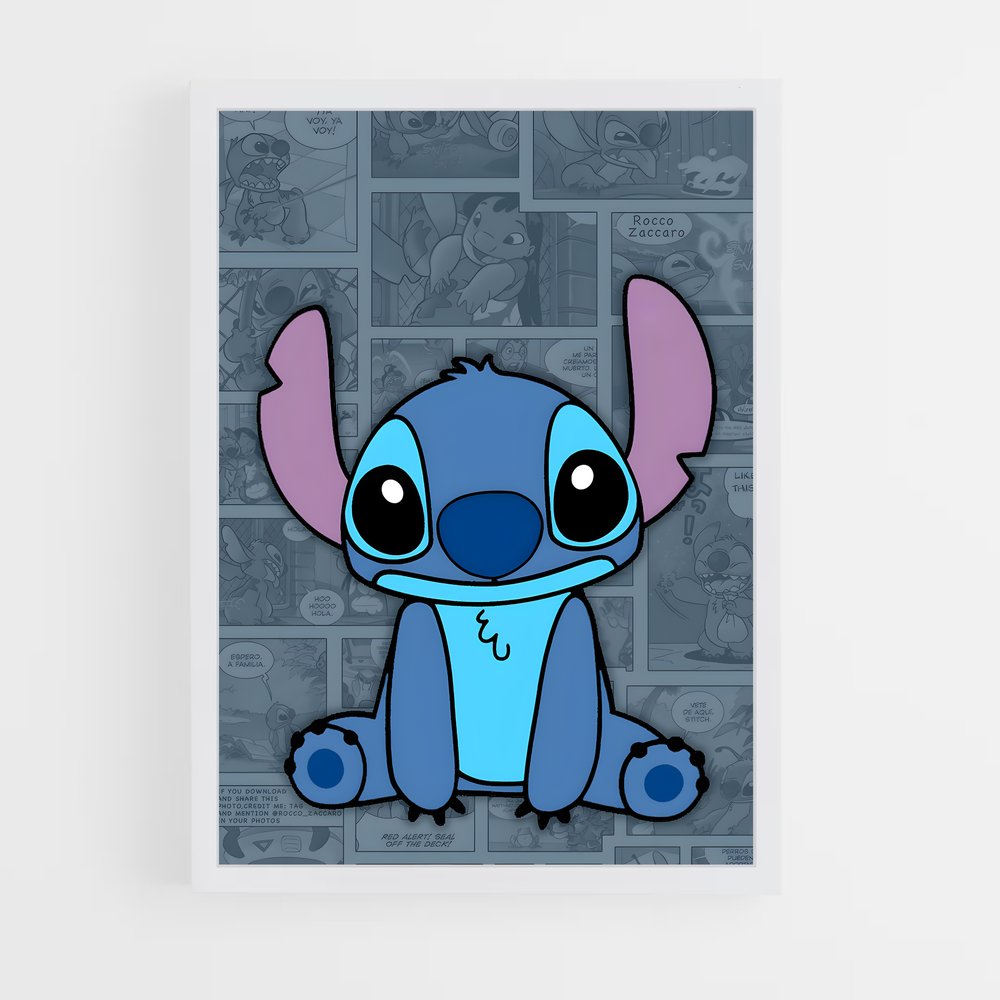 stitch-9 cadre Blanc
