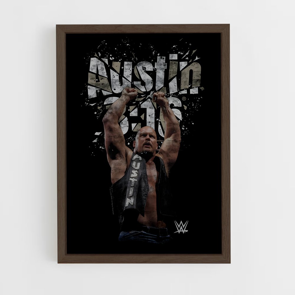 stone-cold-12 cadre Bois foncé