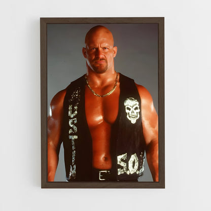 stone-cold-4 cadre Bois foncé