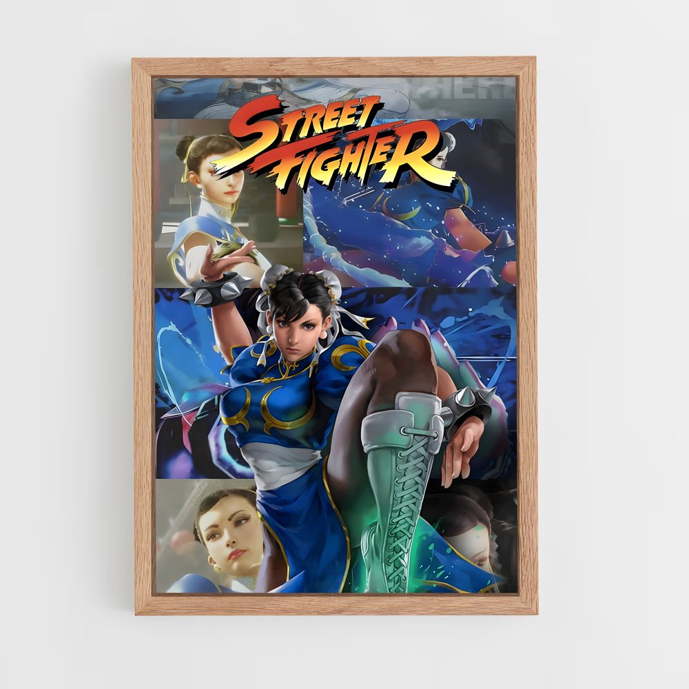 street-fighter-12 cadre Bois clair