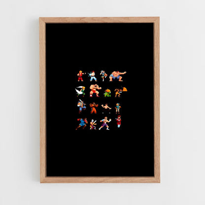 street-fighter-6 cadre Bois clair