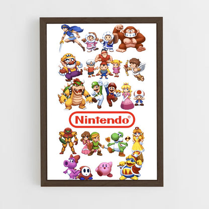 super-smash-bros-12 cadre Bois foncé