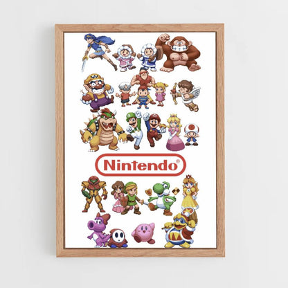 Poster Super Smash Bros Pixel