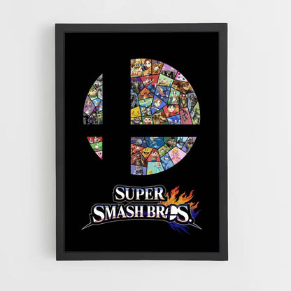 Poster Super Smash Bros-logo