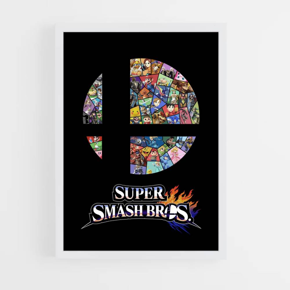 Poster Super Smash Bros-logo