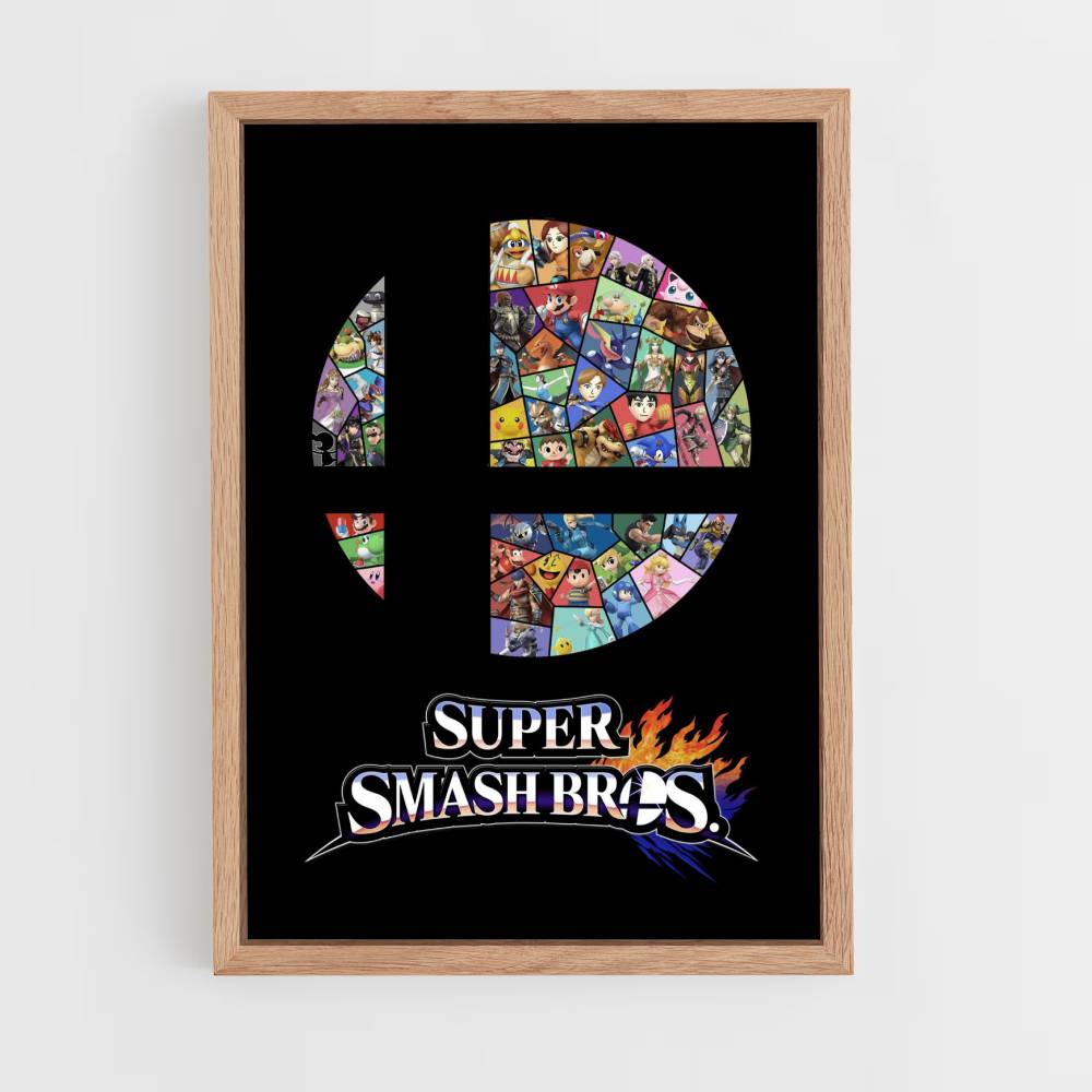 Poster Super Smash Bros-logo