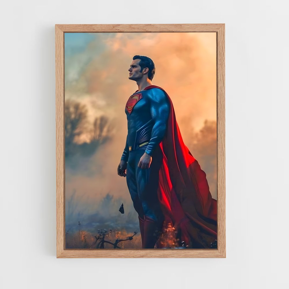 superman-13 cadre Bois clair