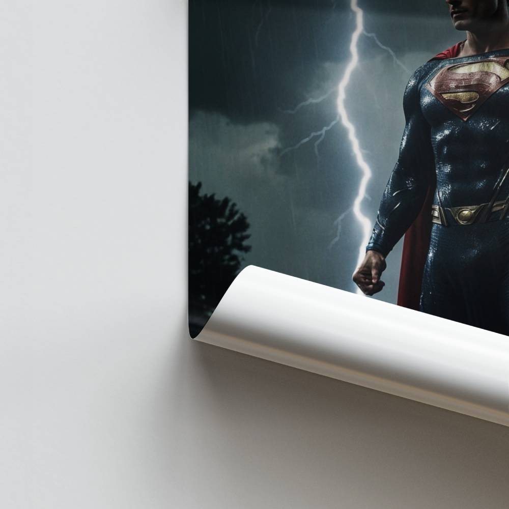 Superman bliksemposter