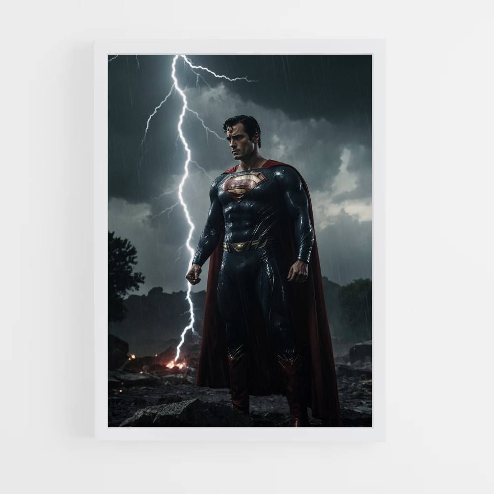 Superman bliksemposter