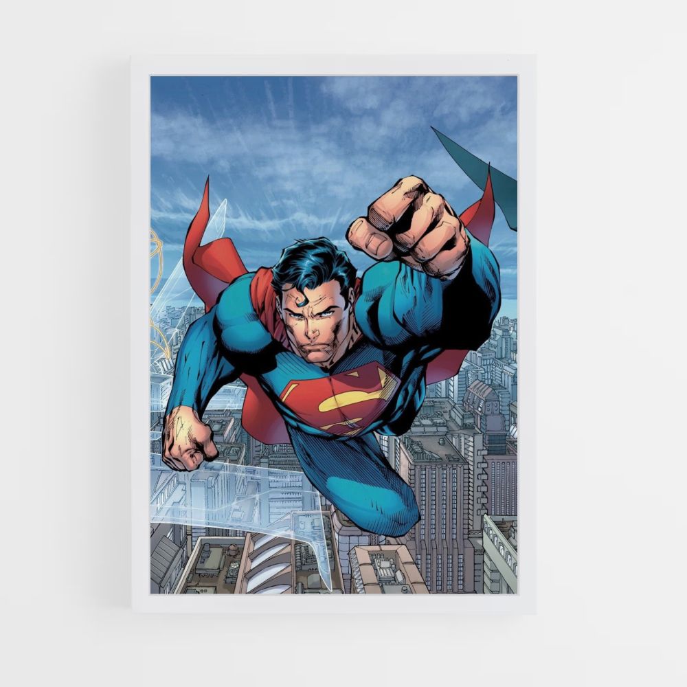 Poster Superman vliegt