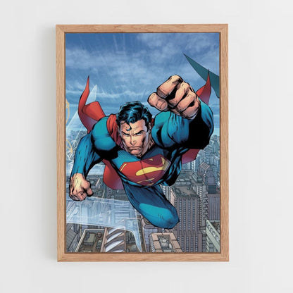 Poster Superman vliegt