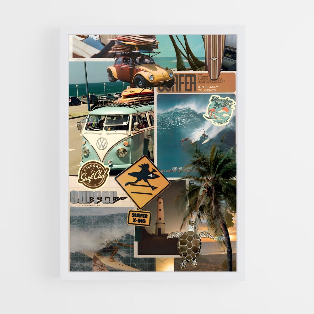 surf-4 cadre Blanc