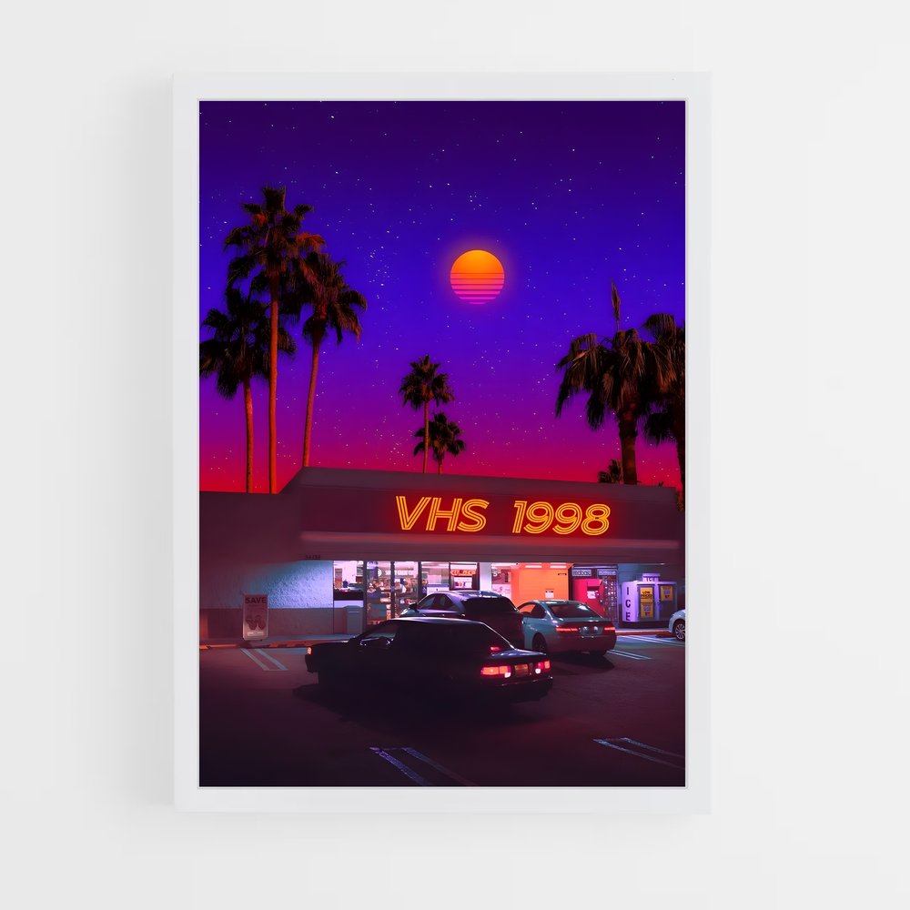 synthwave-1 cadre Blanc