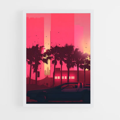 synthwave-10 cadre Blanc