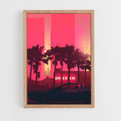 synthwave-10 cadre Bois clair