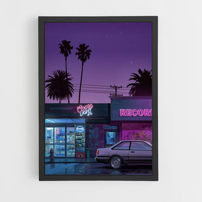 Poster Synthwave-winkel