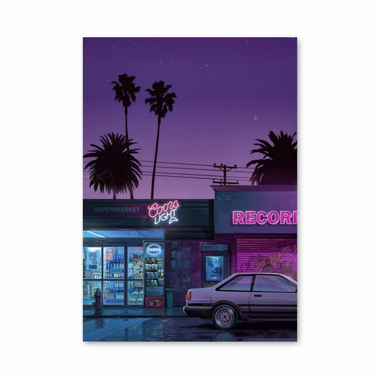 Poster Synthwave-winkel