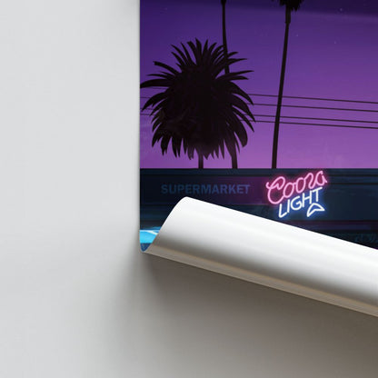 Poster Synthwave-winkel