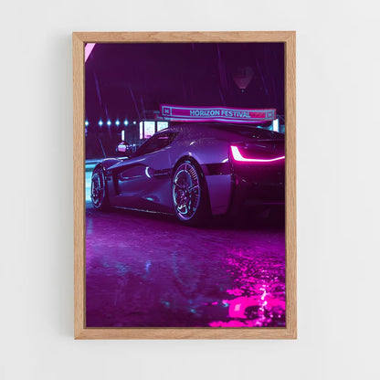 synthwave-12 cadre Bois clair