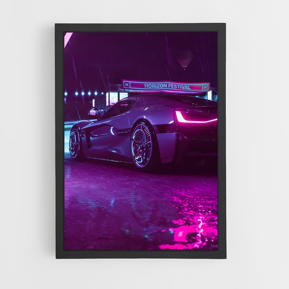 synthwave-12 cadre Noir