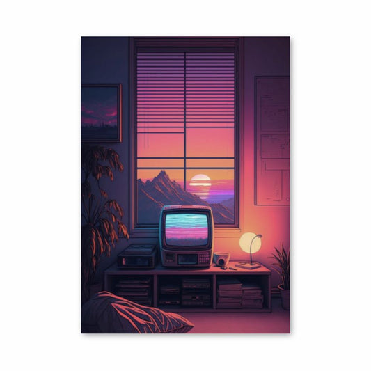 Poster Synthwave-computer