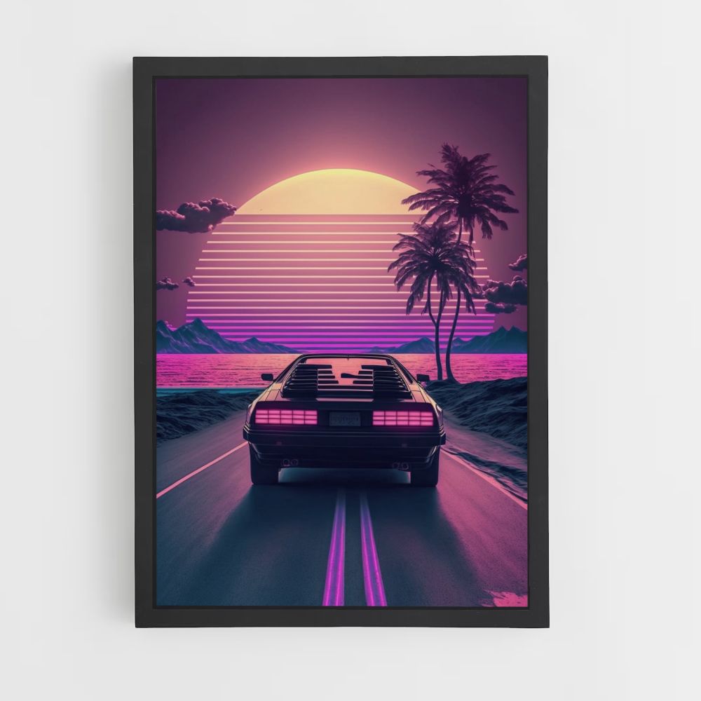 Synthwave Retro-poster