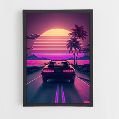 synthwave-3 cadre Noir