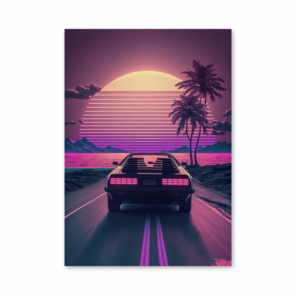 Synthwave Retro-poster