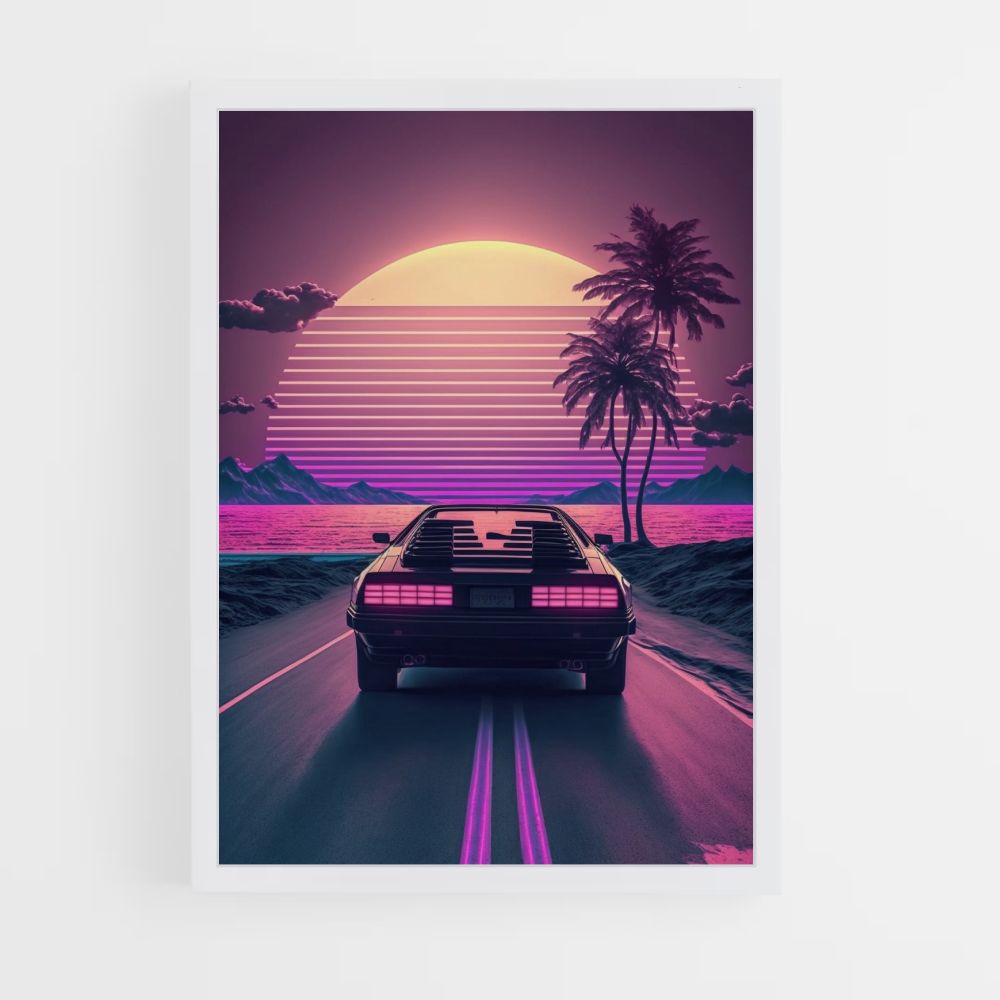 Synthwave Retro-poster