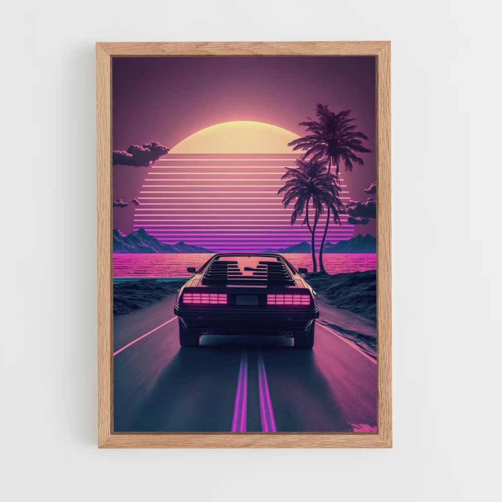 Synthwave Retro-poster