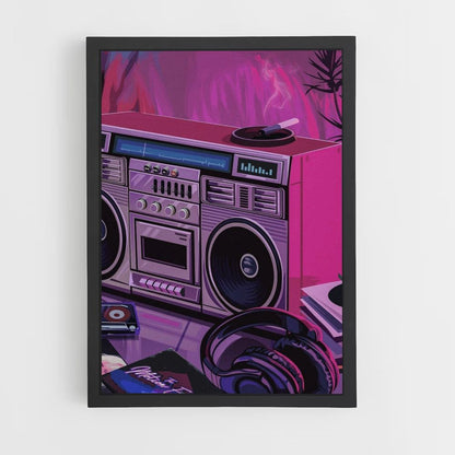 Affiche Synthwave Radio