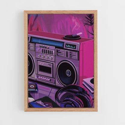 Affiche Synthwave Radio