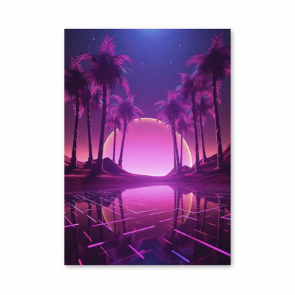 Affiche Synthwave Miami