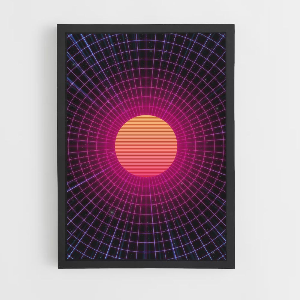 Poster Synthwave Zon