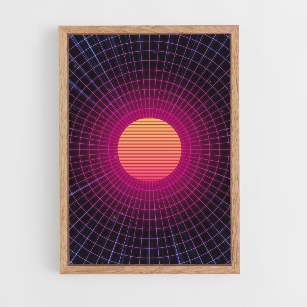 Poster Synthwave Zon