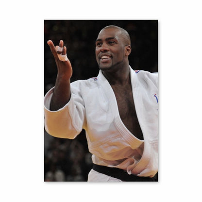 Poster Teddy Riner Riem Zwart