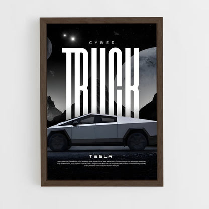 tesla-13 cadre Bois foncé
