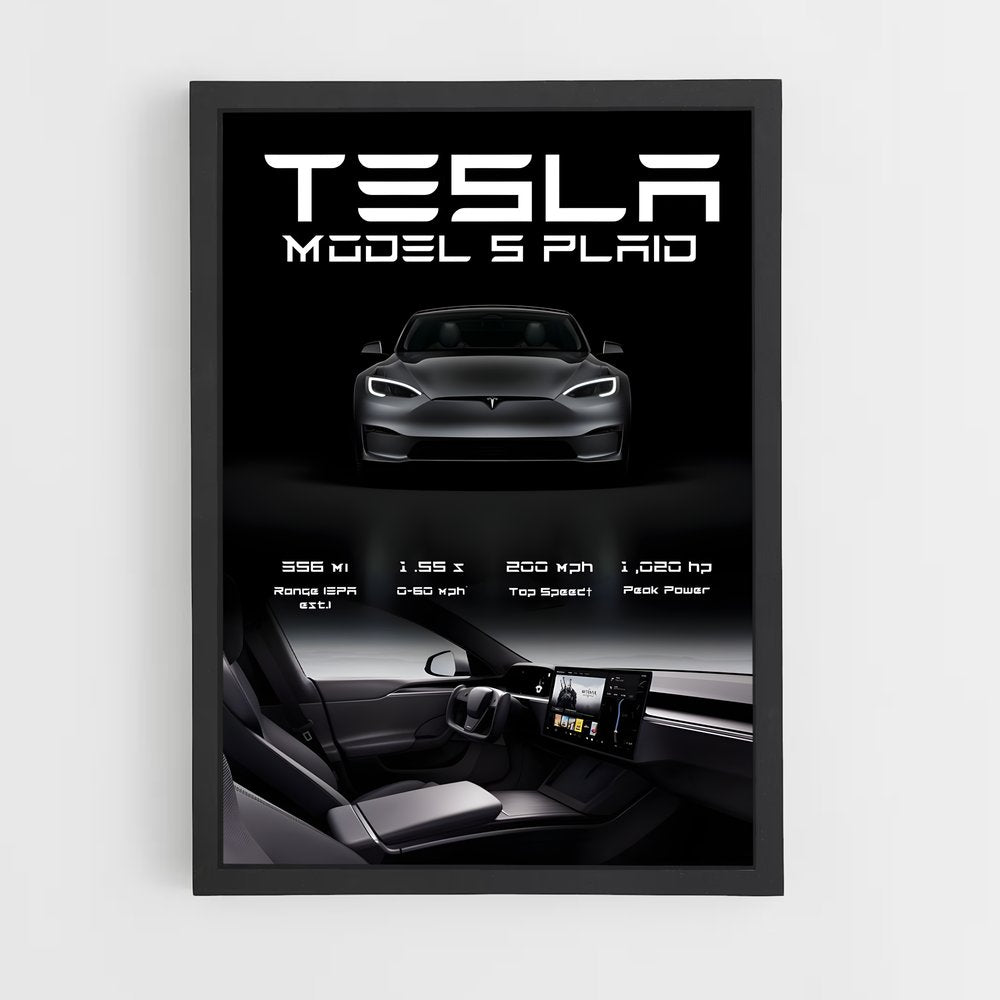 tesla-2 cadre Noir