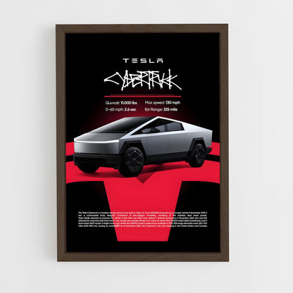 tesla-5 cadre Bois foncé