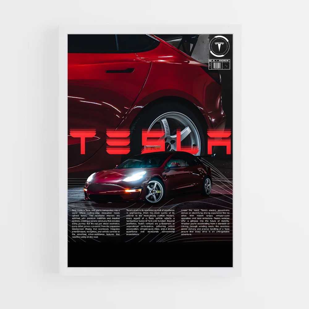 tesla-9 cadre Blanc
