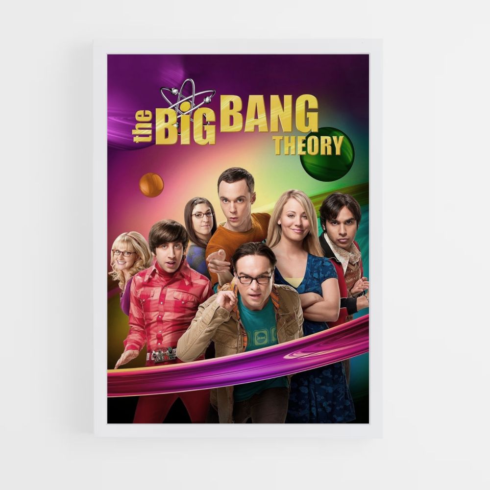 Poster De Big Bang Theory-kleur