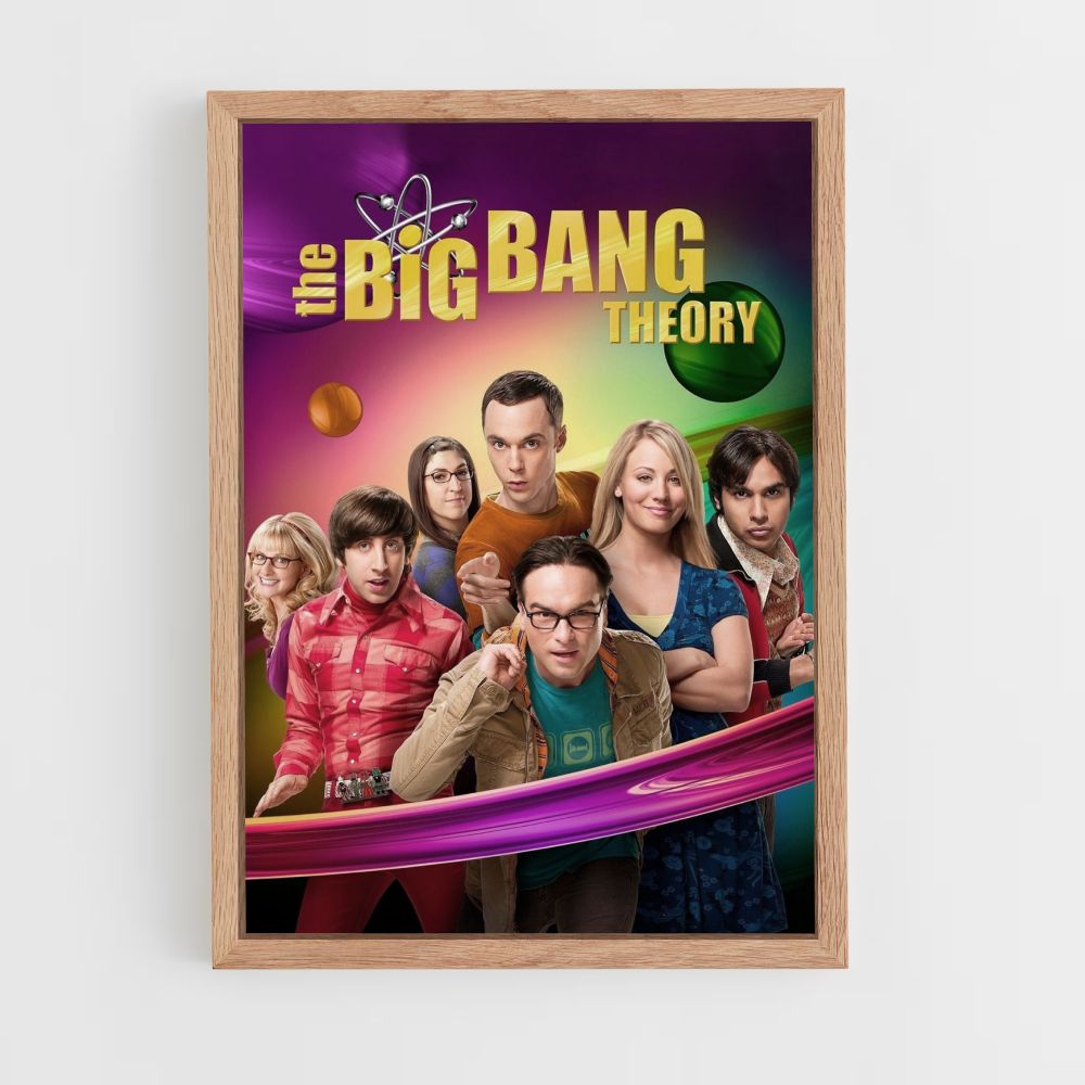 Poster De Big Bang Theory-kleur