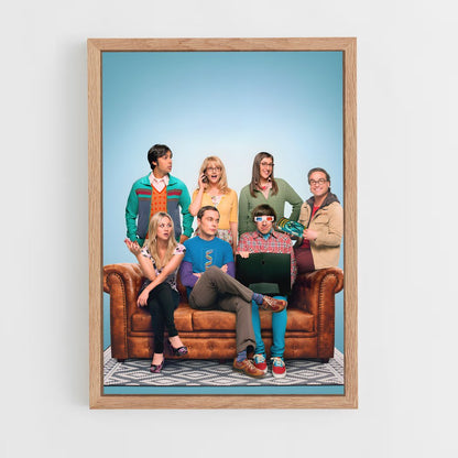 the-big-bang-theory-6 cadre Bois clair