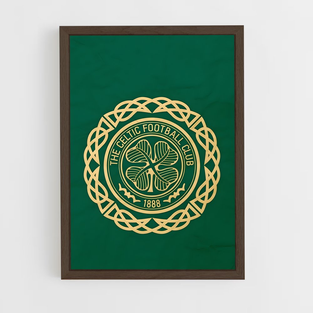 the-celtic-fc-1 cadre Bois foncé